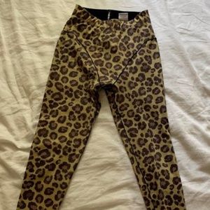 Adam Selman French Cut Leopard Legging